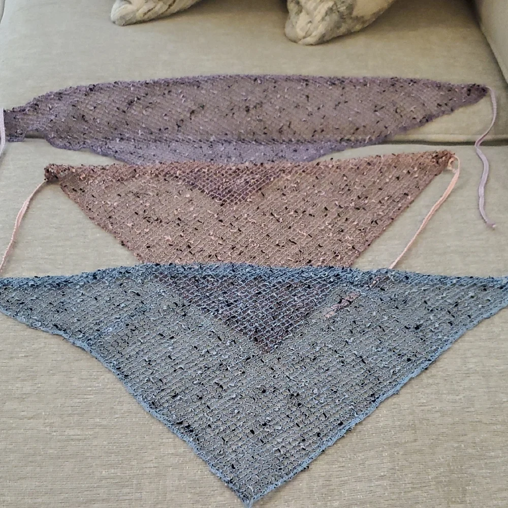 Hair Mesh Scarf Blue, Pink - Picture 2 of 6